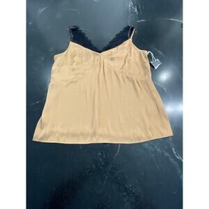Worthington NWT lingerie tank gold and black XS